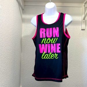 Run Now Wine 🍷 Later Sports Top